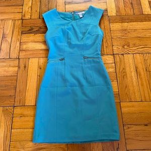 Love 21 Green Dress with Back Zipper and Pockets XS
